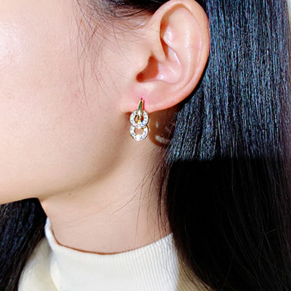 14k gold diamond earrings